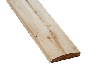 Profilbrett Blockhausprofil nordische Fichte u/s hobelfallend Profilbrett Blockhausprofil nordische Fichte u/s hobelfallend