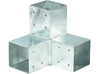 QUATRO-Steckverbinder Ecke zweifach für 9x9cm 20x20x20cm QUATRO-Steckverbinder Ecke zweifach für 9x9cm 20x20x20cm