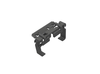 Rastklammer 1-tlg., V2A geschwärzt 50 Stück/Paket für UK 40x40mm Rastklammer 1-tlg., V2A geschwärzt 50 Stück/Paket für UK 40x40mm
