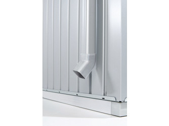 Regenfallrohr-Set HighLine silber-metallic Regenfallrohr-Set HighLine silber-metallic