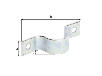 Rohrschelle, disp., Für Rohr-Ø19mm, Ø3/4 Zoll, TxB 20x79mm Rohrschelle, disp., Für Rohr-Ø19mm, Ø3/4 Zoll, TxB 20x79mm