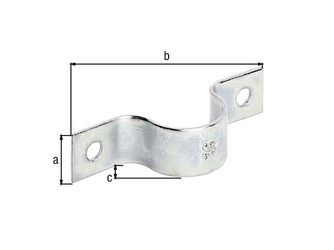 Rohrschelle, disp., für Rohr-Ø31,8mm, Ø1 1/4 Zoll, TxB 25x107mm Rohrschelle, disp., für Rohr-Ø31,8mm, Ø1 1/4 Zoll, TxB 25x107mm