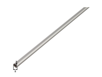 Rundrohr, Alu silber elox., LxØxS 1000 x 12 x 1mm Rundrohr, Alu silber elox., LxØxS 1000 x 12 x 1mm