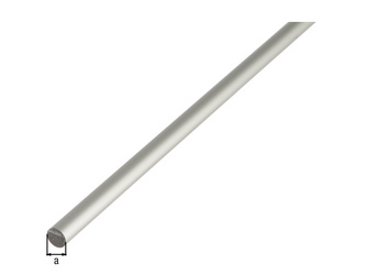 Rundstange, Alu silber elox., LxØ 1000 x 5mm Rundstange, Alu silber elox., LxØ 1000 x 5mm