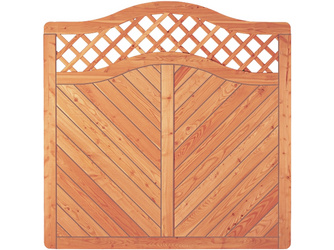 Sichtschutz Lärche Profilbretter 18x120mm Bogen mit Rahmen - SKAGEN Sichtschutz Lärche Profilbretter 18x120mm Bogen mit Rahmen - SKAGEN