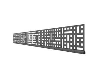 SYSTEM Dekorprofil Quattro anthr. flach SYSTEM Dekorprofil Quattro anthr. flach