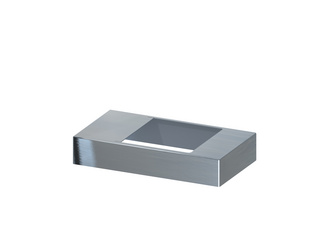 SYSTEM Pfosten Edelstahl-Trägererabdeckung 17x9cm SYSTEM Pfosten Edelstahl-Trägererabdeckung 17x9cm