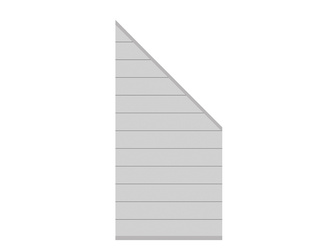Sichtschutzzaun Aluminium silber "System Alu Classic" Zaun-Anschluss-Set Sichtschutzzaun Aluminium silber "System Alu Classic" Zaun-Anschluss-Set