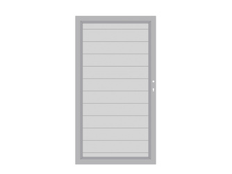 Tor Aluminium silber rechts SYS ALU Tor Aluminium silber rechts SYS ALU