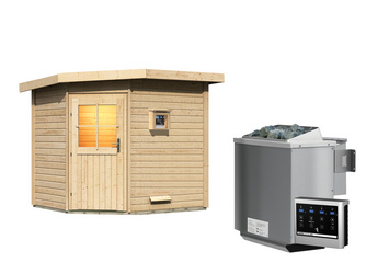 Saunahaus Mayla SET AKTION Ofen 9 kW Bio externe Strg modern 1960x2310x2260mm Saunahaus Mayla SET AKTION Ofen 9 kW Bio externe Strg modern 1960x2310x2260mm