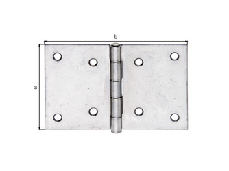 Scharnier, Edelstahl, LxB 81x128mm Scharnier, Edelstahl, LxB 81x128mm