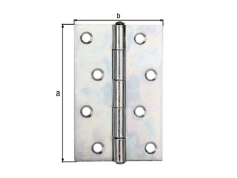 Scharnier, galv. gelb verzinkt, LxB 101x65mm Scharnier, galv. gelb verzinkt, LxB 101x65mm
