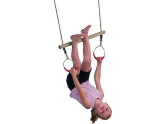 Schaukelstange mit Ringen Seillänge ca. 250cm Schaukelstange mit Ringen Seillänge ca. 250cm