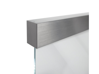 Schiebetürsystem PLANEO 60 PRO COMF Wandmontage/Glastür 1-flügelig Edelstahl-Optik matt Schiebetürsystem PLANEO 60 PRO COMF Wandmontage/Glastür 1-flügelig Edelstahl-Optik matt