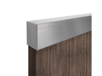 Schiebetürsystem PLANEO 60 PRO Wandmontage/Holztür 1-flügelig Edelstahl-Optik matt Schiebetürsystem PLANEO 60 PRO Wandmontage/Holztür 1-flügelig Edelstahl-Optik matt