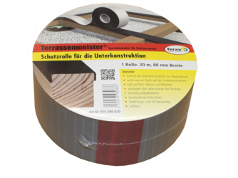 Schutzrolle für UK 20 Meter x 80 mm schwarz schützt die UK vor Regen Schutzrolle für UK 20 Meter x 80 mm schwarz schützt die UK vor Regen