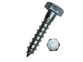 Sechskant-Holzschrauben 6x40 galv. verz. (200 Stk/Pak) Sechskant-Holzschrauben 6x40 galv. verz. (200 Stk/Pak)