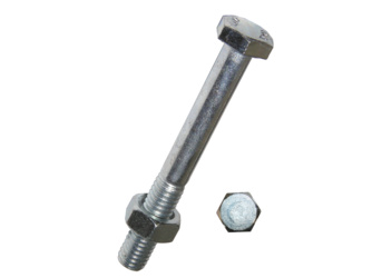 Sechskantschrauben Mu mit Schaft M 10x80 galv. verz. (50 Stk/Pak) (Profi) Sechskantschrauben Mu mit Schaft M 10x80 galv. verz. (50 Stk/Pak) (Profi)