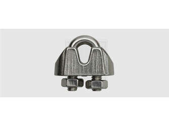 Seilklemmen A2 6mm Edelstahl A2 (1 Stück) - 680 301 006 80 Seilklemmen A2 6mm Edelstahl A2 (1 Stück) - 680 301 006 80