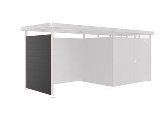Seitenwand für Seitendach zu Gerätehaus HighLine H2 dunkelgrau-metallic Seitenwand für Seitendach zu Gerätehaus HighLine H2 dunkelgrau-metallic
