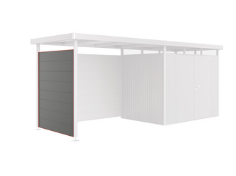 Seitenwand für Seitendach zu Gerätehaus HighLine H2 quarzgrau-metallic Seitenwand für Seitendach zu Gerätehaus HighLine H2 quarzgrau-metallic