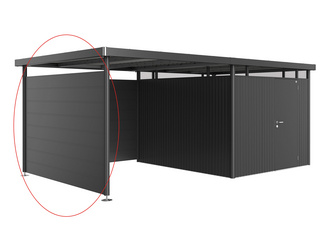 Seitenwand für Seitendach zu Gerätehaus HighLine H5 dunkelgrau-metallic Seitenwand für Seitendach zu Gerätehaus HighLine H5 dunkelgrau-metallic