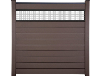 Sichtschutzzaun BPC Terra Solid Lochblech 25,5 cm Stecksystem Terra Sichtschutzzaun BPC Terra Solid Lochblech 25,5 cm Stecksystem Terra