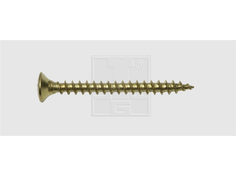 Spanplattenschrauben 4,5x60 Stahl vermessingt (25 Stück) - 195 345 60 63 Spanplattenschrauben 4,5x60 Stahl vermessingt (25 Stück) - 195 345 60 63