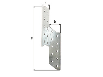 Sparren-Pfettenanker, sendzimirverzinkt, BxTxH 32x32x210mm Sparren-Pfettenanker, sendzimirverzinkt, BxTxH 32x32x210mm