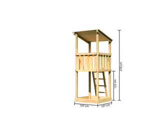 Spielturm Anna naturbelassen Spielturm Anna naturbelassen