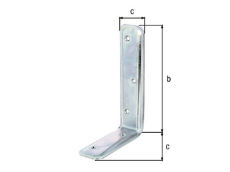 Stützwinkel, geprägt, galv. gelb verzinkt, TxHxB 100x160x40mm Stützwinkel, geprägt, galv. gelb verzinkt, TxHxB 100x160x40mm