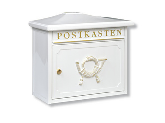 Stahlblech-Briefkasten Sylt 1883 W Weiß Stahlblech-Briefkasten Sylt 1883 W Weiß