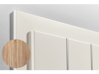 Umfassungszarge 25 mm Abfaltung CPL Nature Sonoma Eiche Schließblech Standard silberfarbig Dichtung Schwarz 25 mm Abfaltung Umfassungszarge 25 mm Abfaltung CPL Nature Sonoma Eiche Schließblech Standard silberfarbig Dichtung Schwarz 25 mm Abfaltung