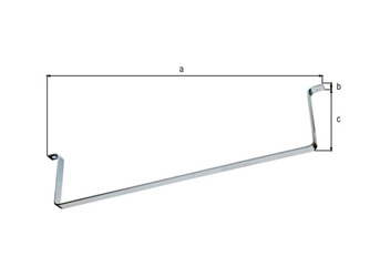 Stauraumbrücke, galv. verzinkt, 790 x 25 x 165mm Stauraumbrücke, galv. verzinkt, 790 x 25 x 165mm