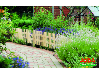 Steckbeetgrenze, Haselnuss naturbelassen 120 x 35 cm Steckbeetgrenze, Haselnuss naturbelassen 120 x 35 cm