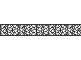 Stecksystem Aluminium Anthrazit DB 703 Designeinsatz Leafs 179,5x25,5x0,15cm Stecksystem Aluminium Anthrazit DB 703 Designeinsatz Leafs 179,5x25,5x0,15cm