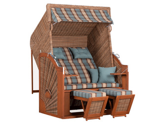Strandkorb Classic XL SUN PE griseum Des. 436 Pinie Strandkorb Classic XL SUN PE griseum Des. 436 Pinie
