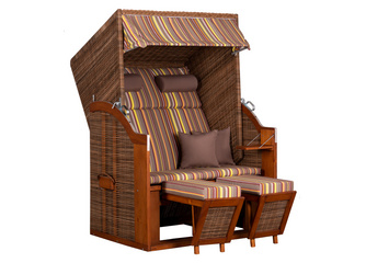 Strandkorb Standard PE griseum Des. 441 Pinie Strandkorb Standard PE griseum Des. 441 Pinie
