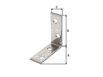 Stuhlwinkel, Edelstahl, TxHxB 60x60x16mm Stuhlwinkel, Edelstahl, TxHxB 60x60x16mm