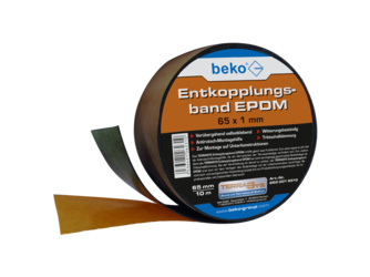 TERRASYS Entkopplungsband EPDM, 65 x 1 mm, schwarz, 1 Rolle à 10 m TERRASYS Entkopplungsband EPDM, 65 x 1 mm, schwarz, 1 Rolle à 10 m