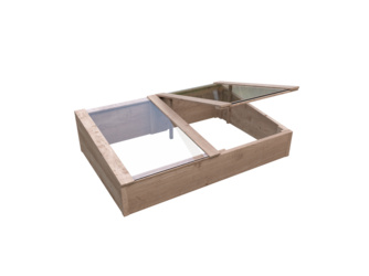 TONDERN-Frühbeet Lärche 119x80x21/30cm vorgefertigte Elemente TONDERN-Frühbeet Lärche 119x80x21/30cm vorgefertigte Elemente