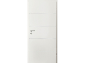 Zimmertür Weißlack Ader Nr. 2 in Alu-Optik Röhrenspan "Standard" Zimmertür Weißlack Ader Nr. 2 in Alu-Optik Röhrenspan "Standard"