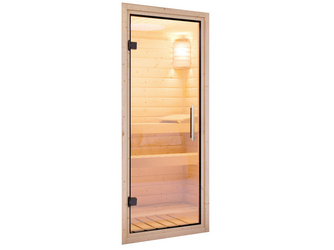 Türpaket 38 + 40 mm Sauna Klarglastür Klarglas Türpaket 38 + 40 mm Sauna Klarglastür Klarglas