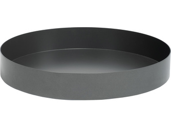 Tablett Ø ca. 47 cm Höhe 7 cm Aluminium anthrazit Tablett Ø ca. 47 cm Höhe 7 cm Aluminium anthrazit