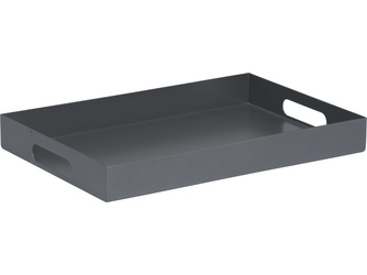 Tablett ca. 60x40x7 cm Aluminium graphit Tablett ca. 60x40x7 cm Aluminium graphit