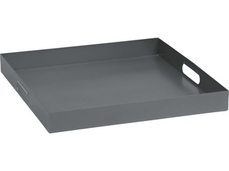 Tablett ca. 60x60x7 cm Aluminium graphit Tablett ca. 60x60x7 cm Aluminium graphit