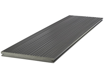 Terrassendiele GCC massiv einseitig strukturiert oszillierend gebürstete polierte Oberfläche sel gris DYNUM 21 x 242 mm Terrassendiele GCC massiv einseitig strukturiert oszillierend gebürstete polierte Oberfläche sel gris DYNUM 21 x 242 mm