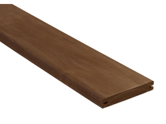 Terrassendiele Radiata Pine glatt mit Nut thermobehandelt - 22 x 142 mm Terrassendiele Radiata Pine glatt mit Nut thermobehandelt - 22 x 142 mm