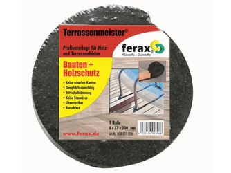 Terrassenmeister Profi-Unterlage für Terrassen Rolle mit 8 mm x 77 mm x 2300 mm Terrassenmeister Profi-Unterlage für Terrassen Rolle mit 8 mm x 77 mm x 2300 mm