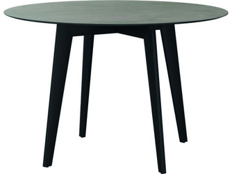 Tisch Ø 110 cm Aluminium anthrazit mit Tischplatte Silverstar 2.0 Dekor Zement hell Tisch Ø 110 cm Aluminium anthrazit mit Tischplatte Silverstar 2.0 Dekor Zement hell